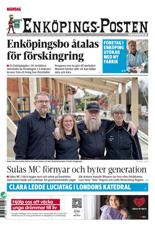 Enköpings-Posten 29.12.2025