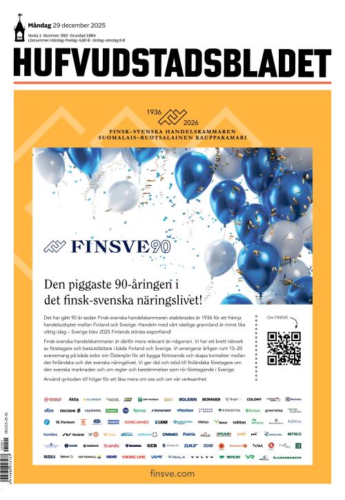 Hufvudstadsbladet 29.12.2025