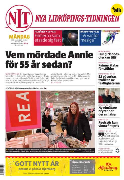 Nya Lidköpings-Tidningen 29.12.2025