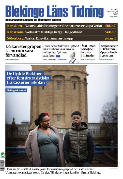 Blekinge Läns Tidning 29.12.2025