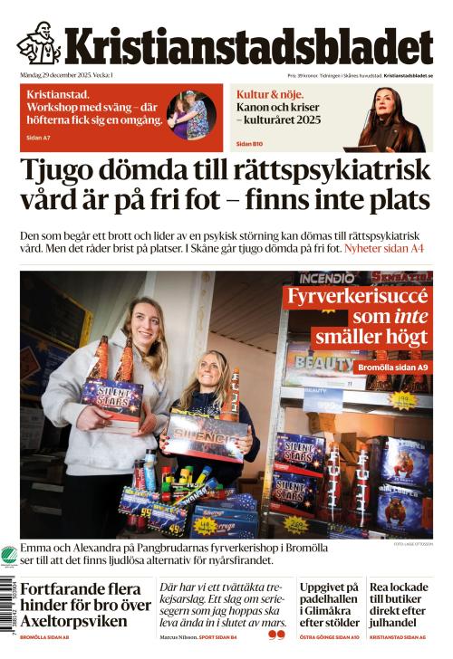 Kristianstadsbladet 29.12.2025