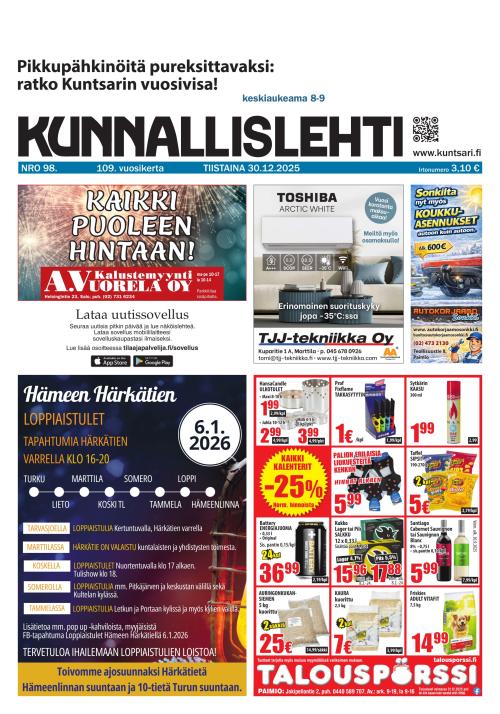 Kunnallislehti Paimio-Sauvo-Kaarina 30.12.2025
