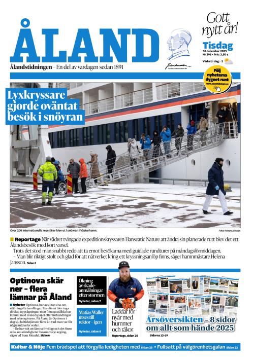 Ålandstidningen 30.12.2025
