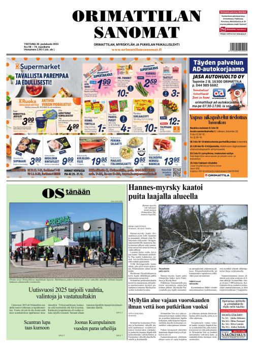 Orimattilan Sanomat 30.12.2025
