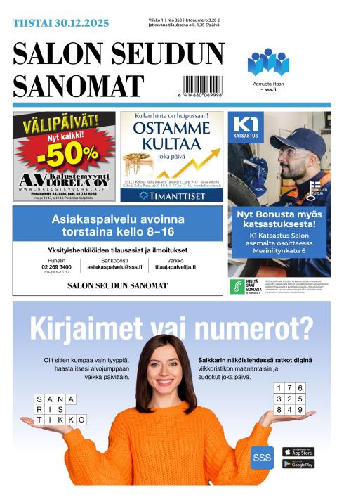 Salon Seudun Sanomat 30.12.2025