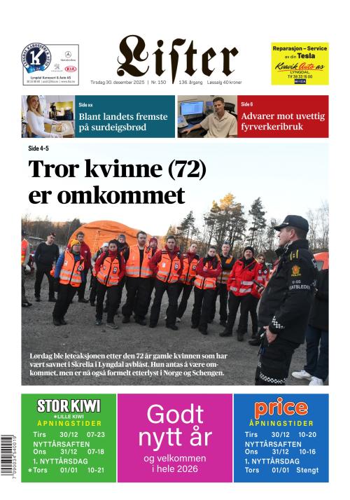 Lister (NO) 30.12.2025