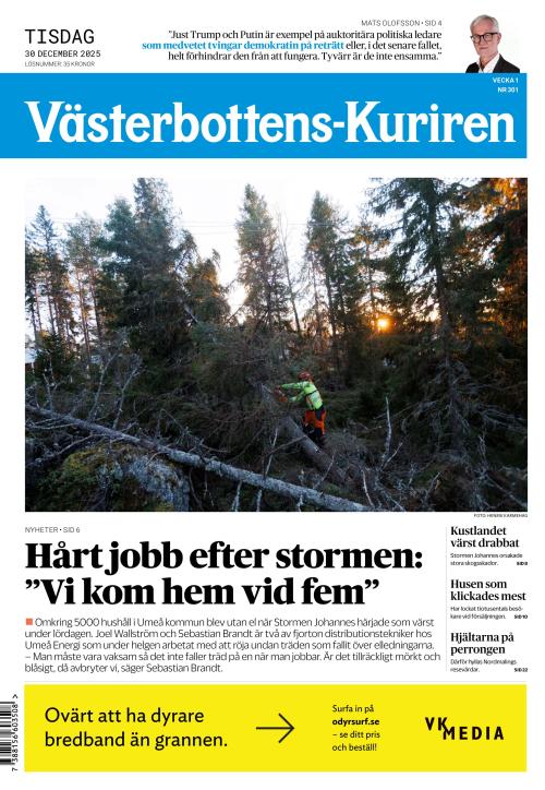 Västerbottens-Kuriren (SE) 30.12.2025