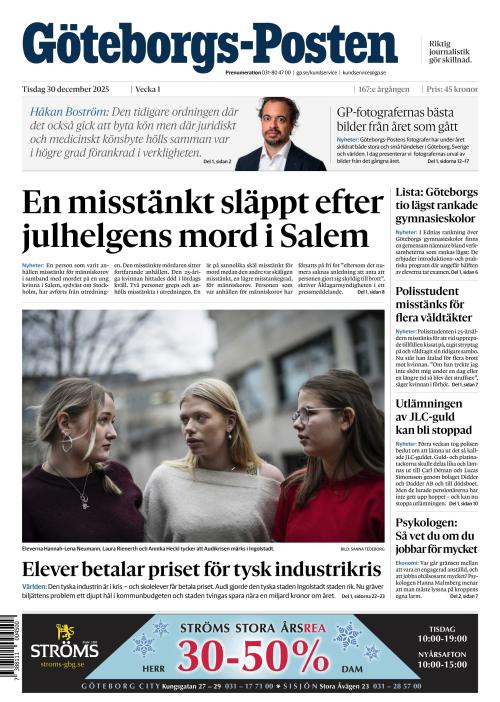 Göteborgs-Posten 30.12.2025
