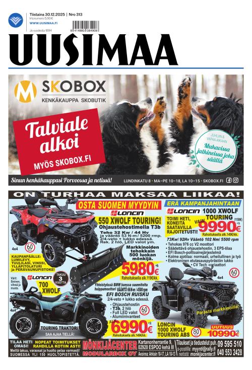 Uusimaa 30.12.2025
