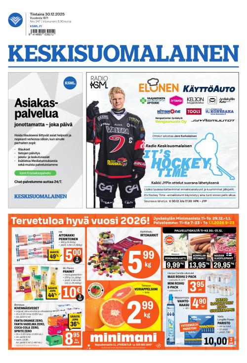 Keskisuomalainen 30.12.2025