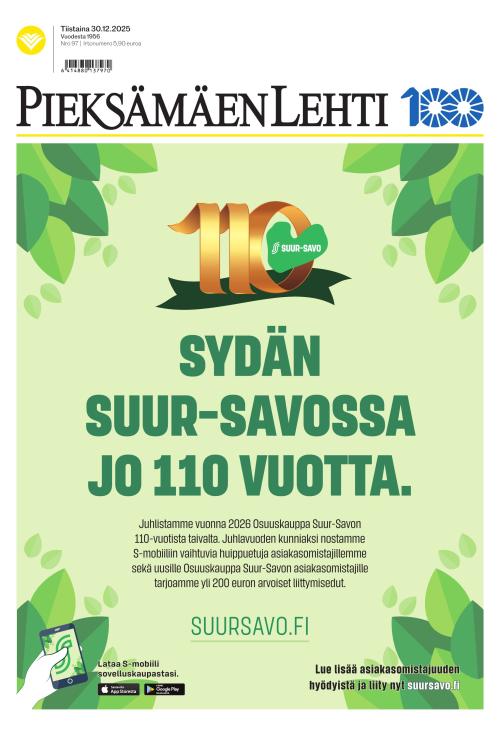 Pieksämäen lehti 30.12.2025