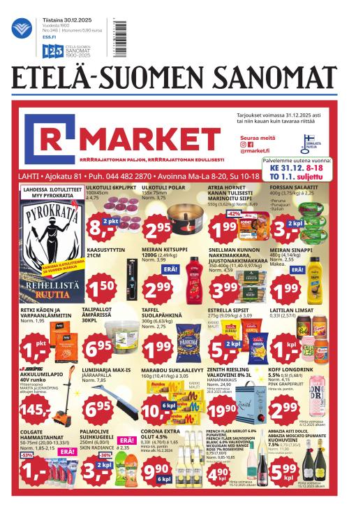 Etelä-Suomen Sanomat 30.12.2025