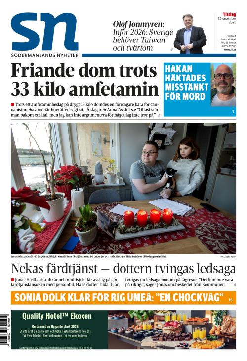 Södermanlands Nyheter 30.12.2025
