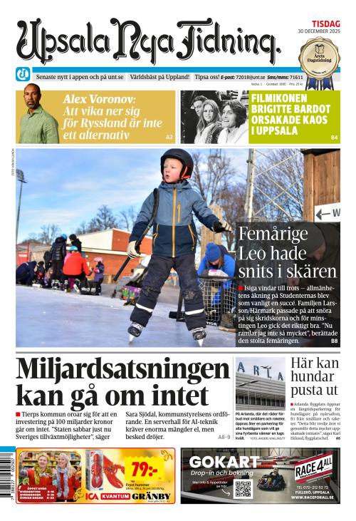 Upsala Nya Tidning 30.12.2025