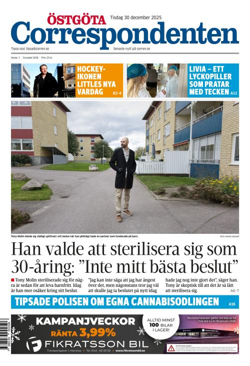 Östgöta Correspondenten 30.12.2025