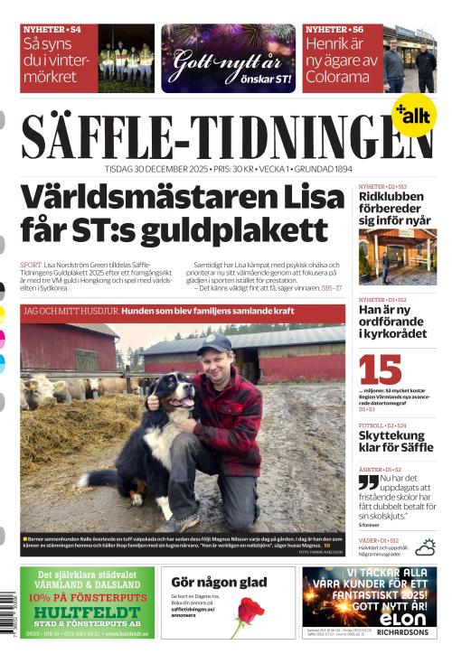 Säffle-Tidningen 30.12.2025