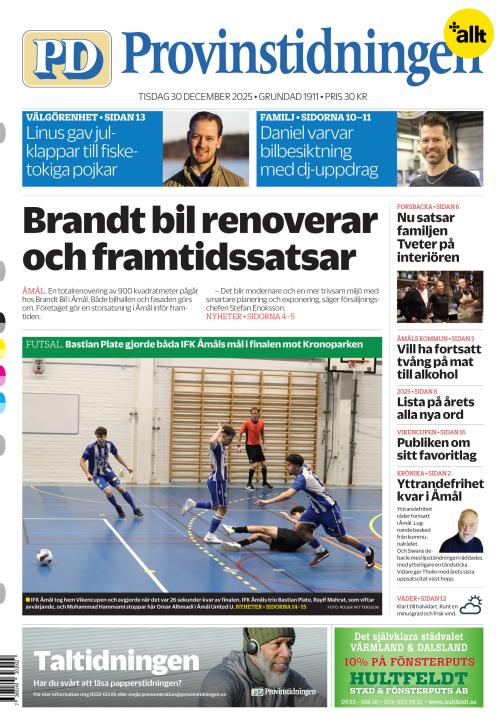 Provinstidningen Dalsland 30.12.2025
