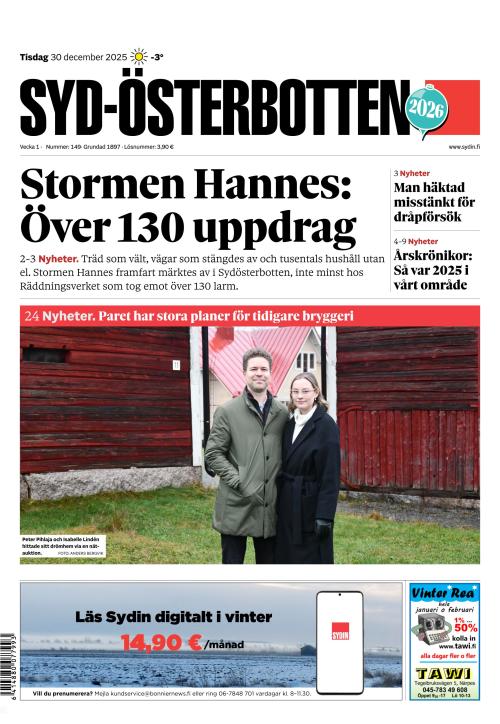 Syd-Österbotten 30.12.2025