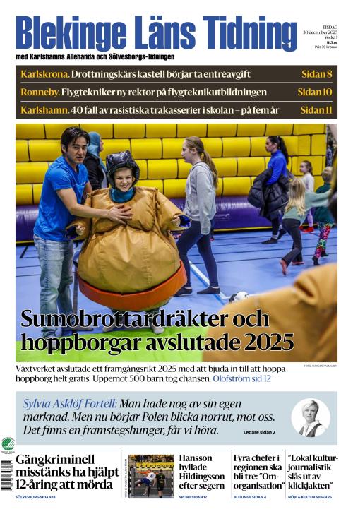 Blekinge Läns Tidning 30.12.2025