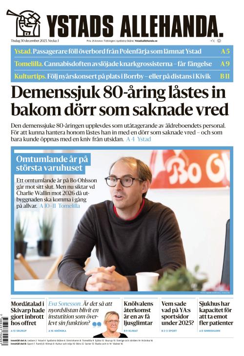 Ystads Allehanda 30.12.2025