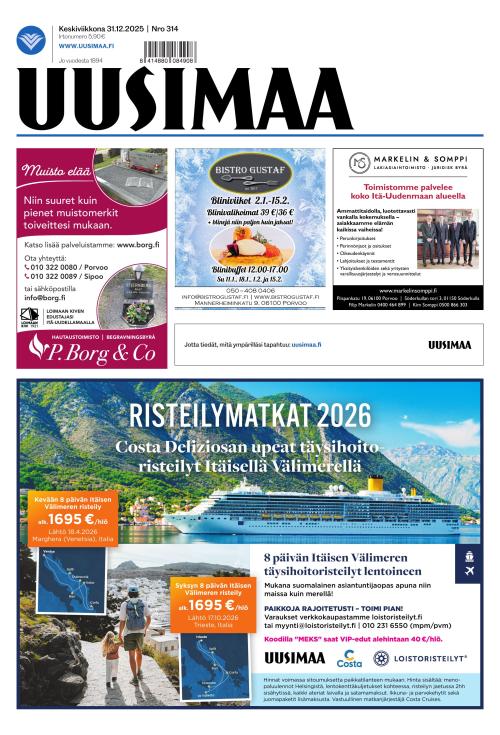 Uusimaa 31.12.2025