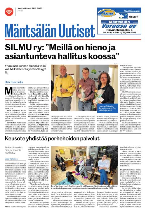 Mäntsälän Uutiset 31.12.2025