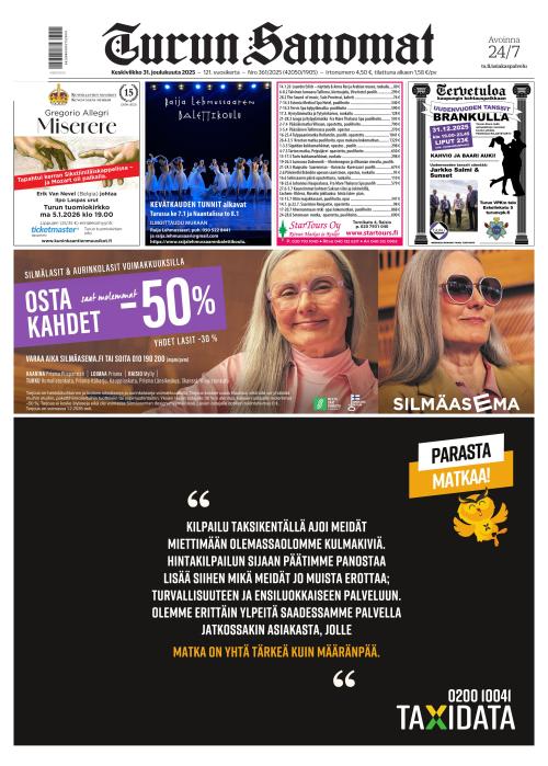 Turun Sanomat 31.12.2025