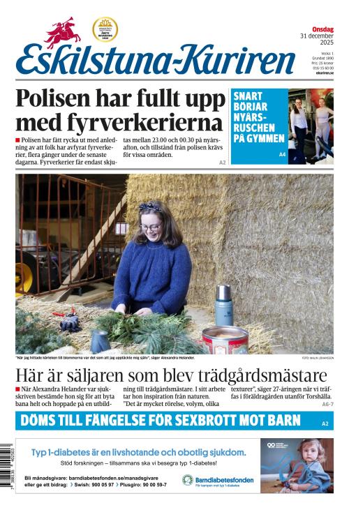 Eskilstuna-Kuriren 31.12.2025