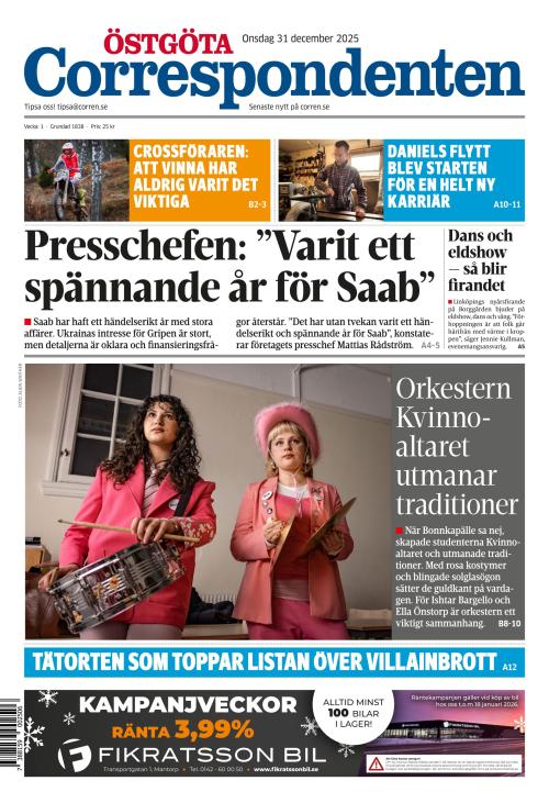 Östgöta Correspondenten 31.12.2025