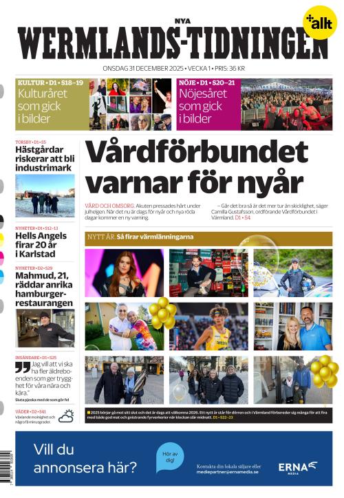 Nya Wermlands-Tidningen 31.12.2025