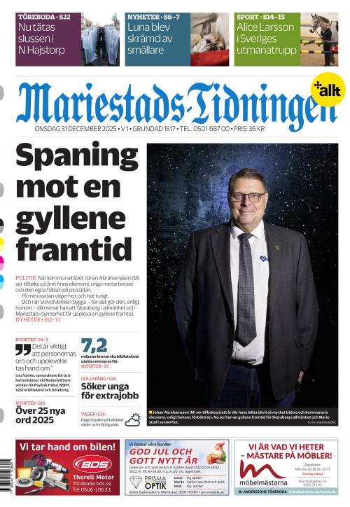 Mariestads-Tidningen 31.12.2025