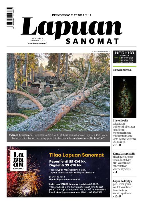Lapuan Sanomat 31.12.2025