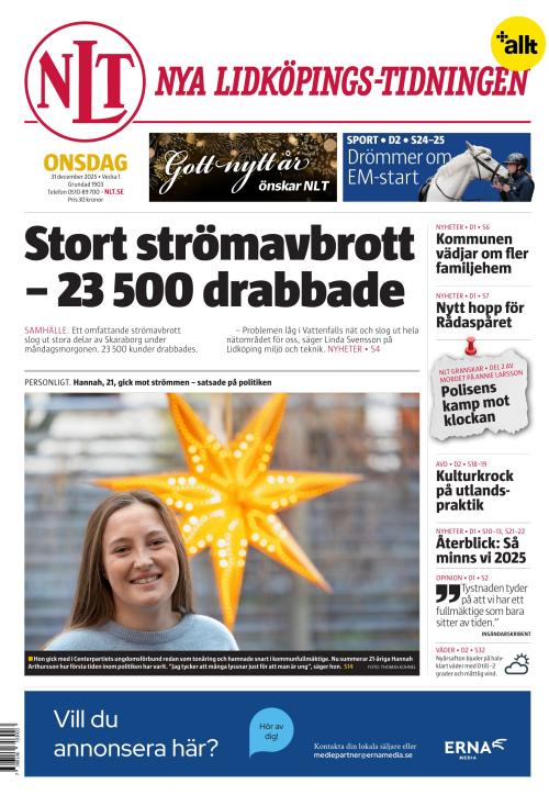 Nya Lidköpings-Tidningen 31.12.2025
