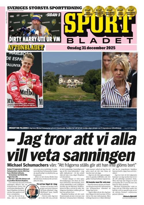 Aftonbladet Sportbladet 31.12.2025