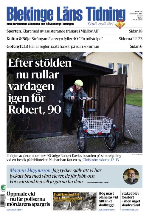 Blekinge Läns Tidning 31.12.2025