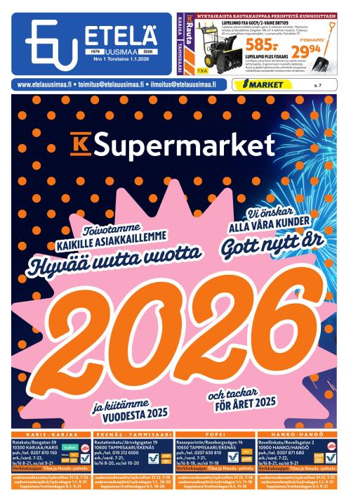 Etelä-Uusimaa 1.1.2026