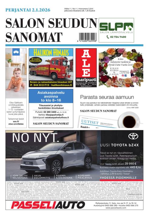 Salon Seudun Sanomat 2.1.2026