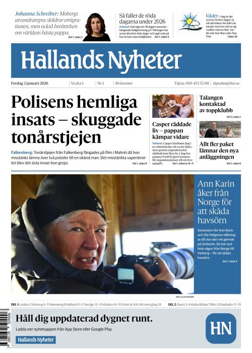 Hallands Nyheter 2.1.2026