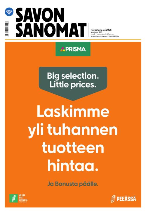 Savon Sanomat 2.1.2026