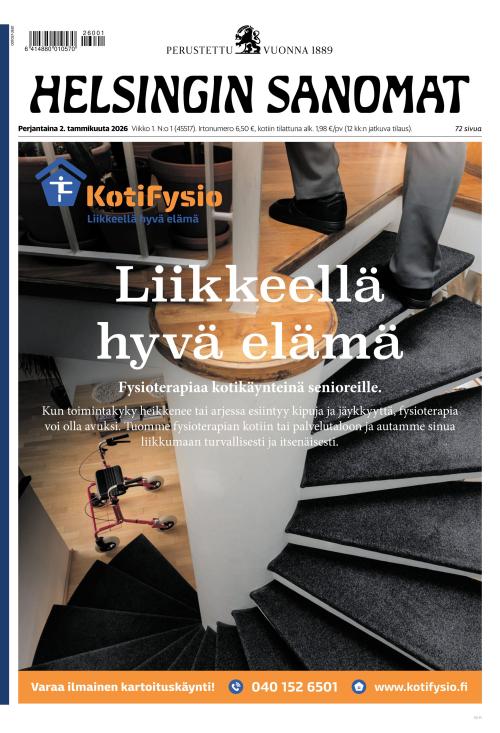 Helsingin Sanomat 2.1.2026