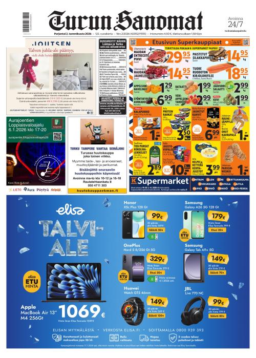 Turun Sanomat 2.1.2026