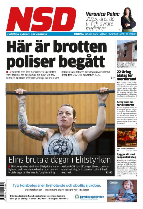Norrländska Socialdemokraten 2.1.2026