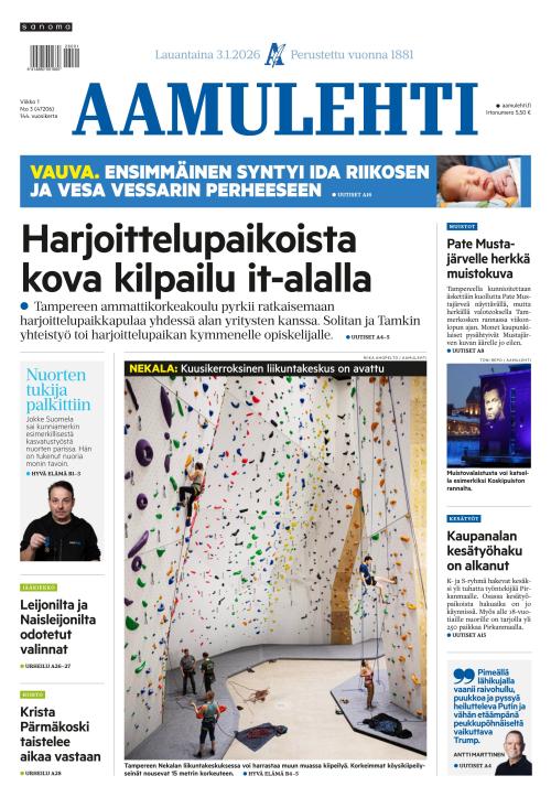 Aamulehti 3.1.2026