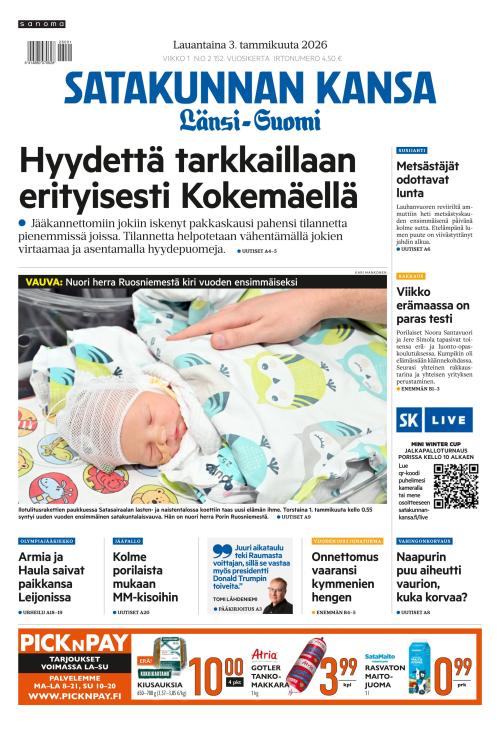 Satakunnan Kansa Länsi-Suomi 3.1.2026