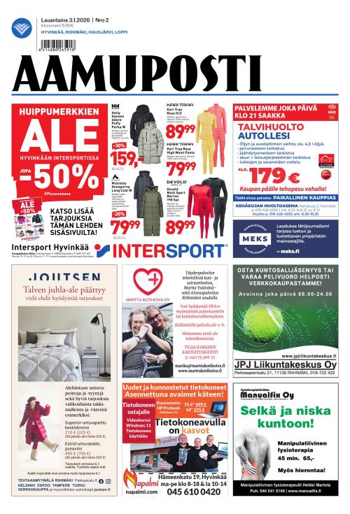 Aamuposti 3.1.2026