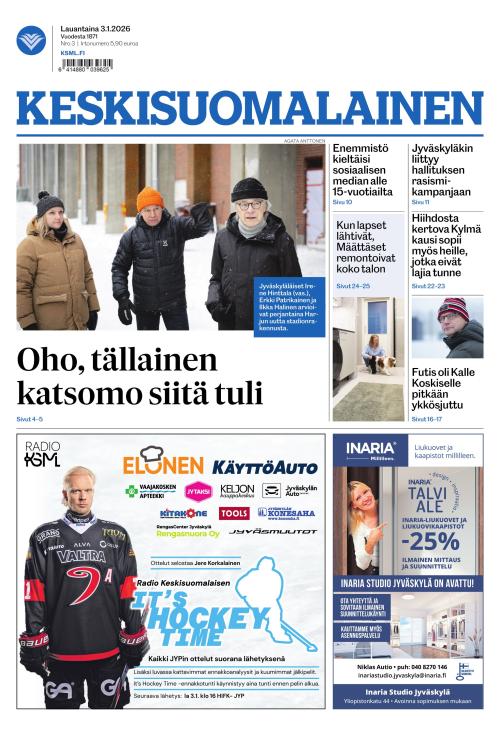 Keskisuomalainen 3.1.2026