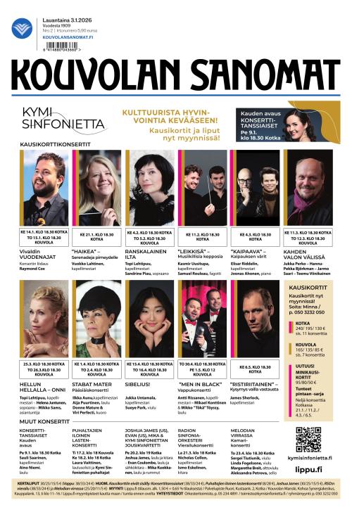 Kouvolan Sanomat 3.1.2026