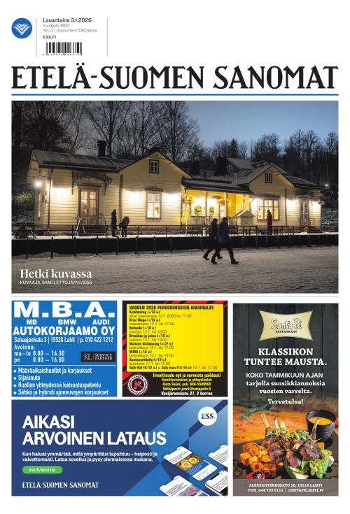 Etelä-Suomen Sanomat 3.1.2026