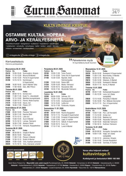 Turun Sanomat 3.1.2026