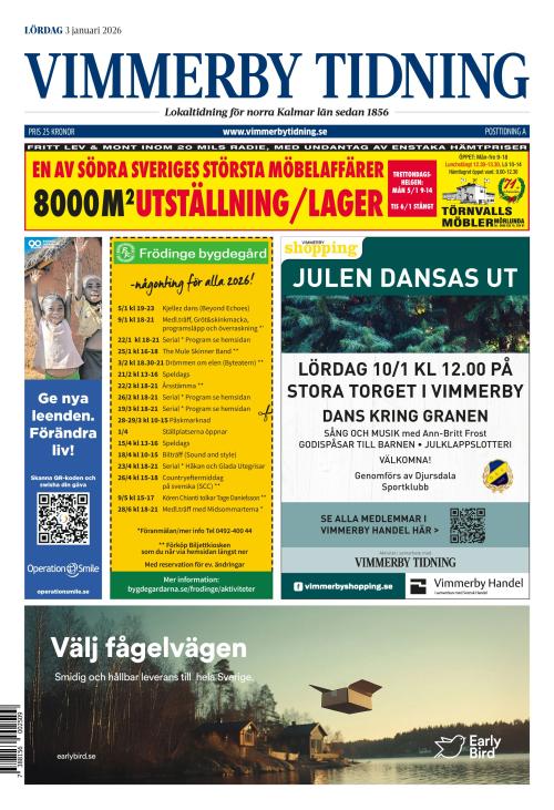 Vimmerby Tidning / Kinda-Posten 3.1.2026